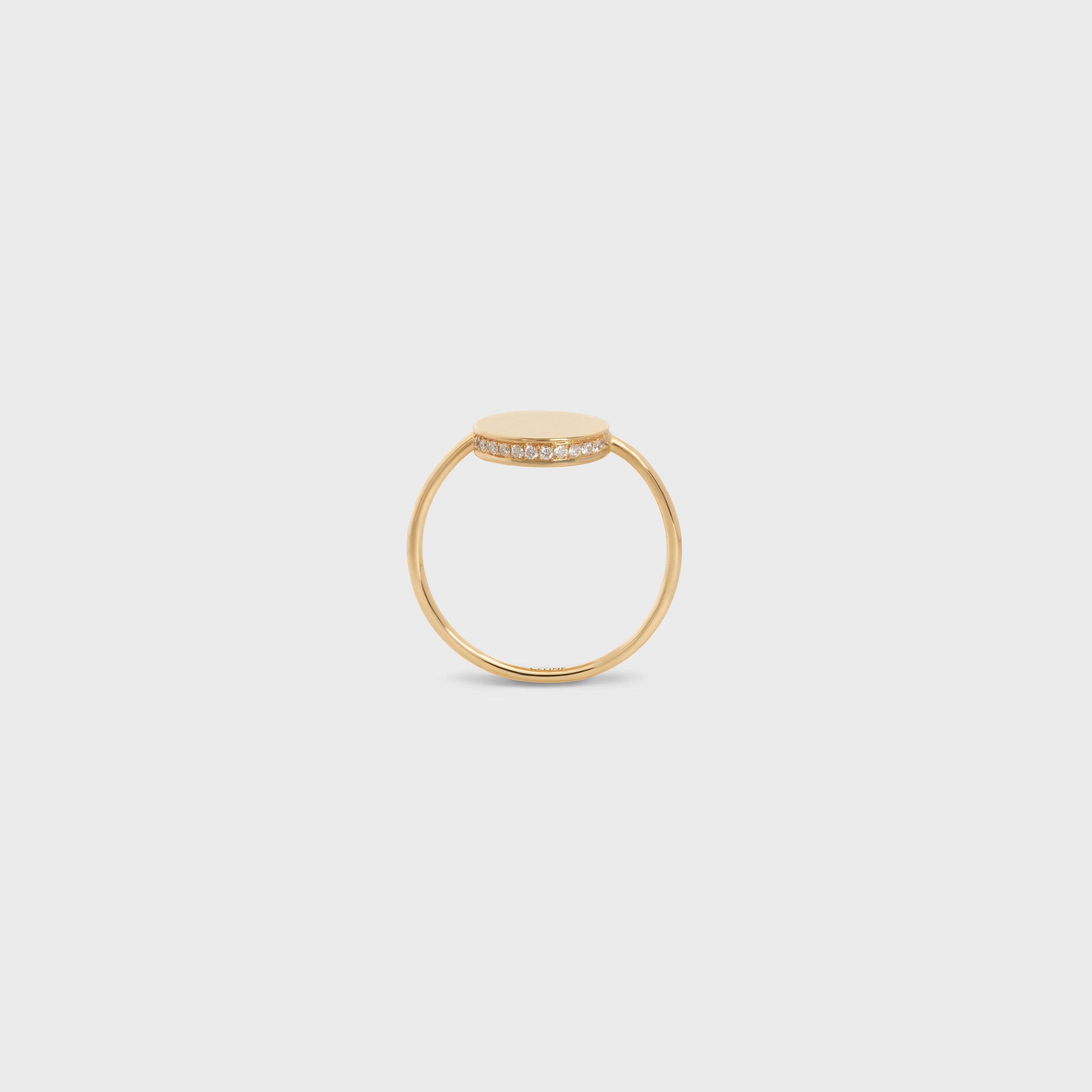 Medaille Celine Ring in Yellow Gold and Diamonds - 1