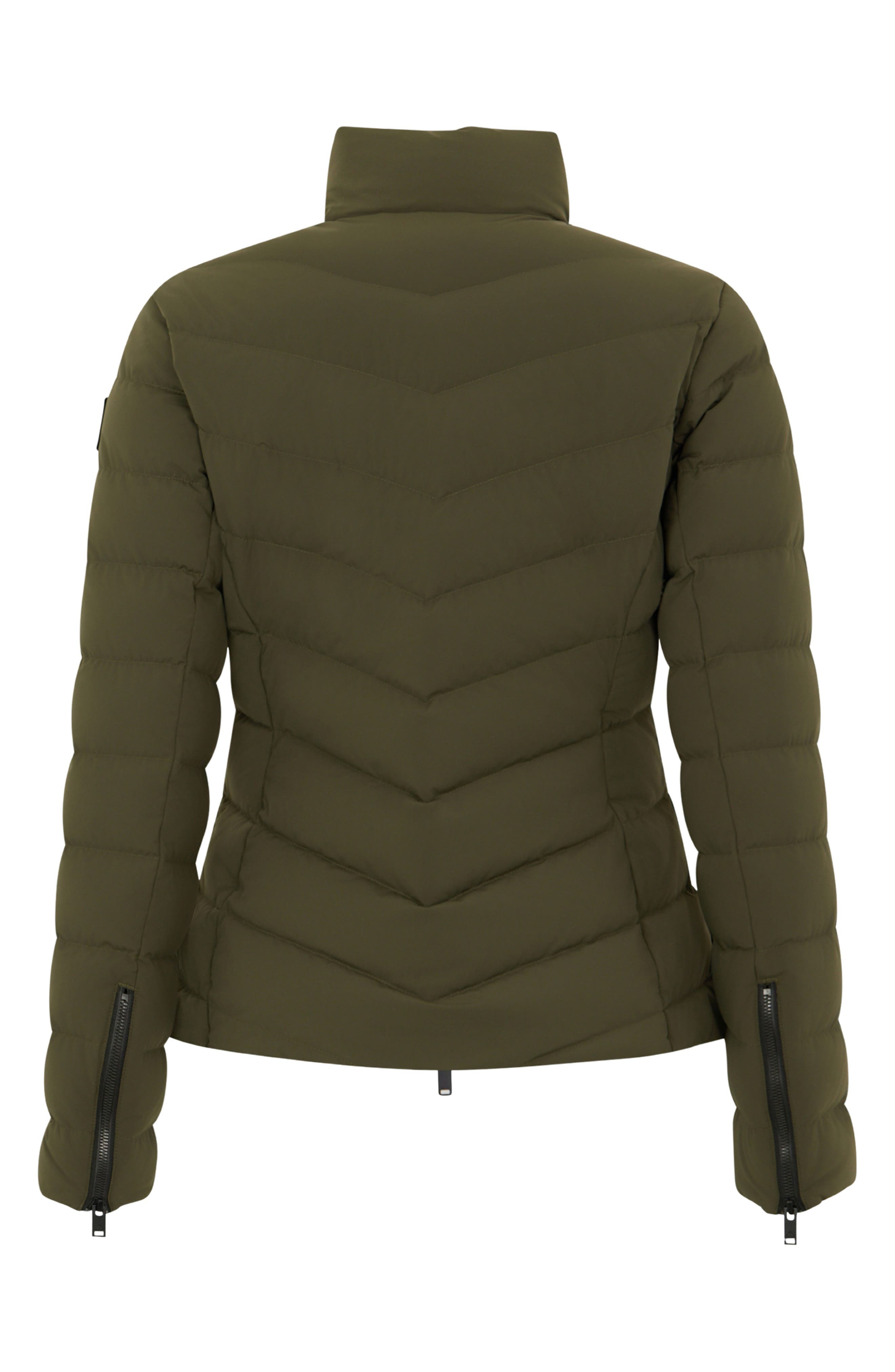 Moose Knuckles Elora Water Repellent 800 Fill Power Down Jacket in Dark Olive at Nordstrom - 6