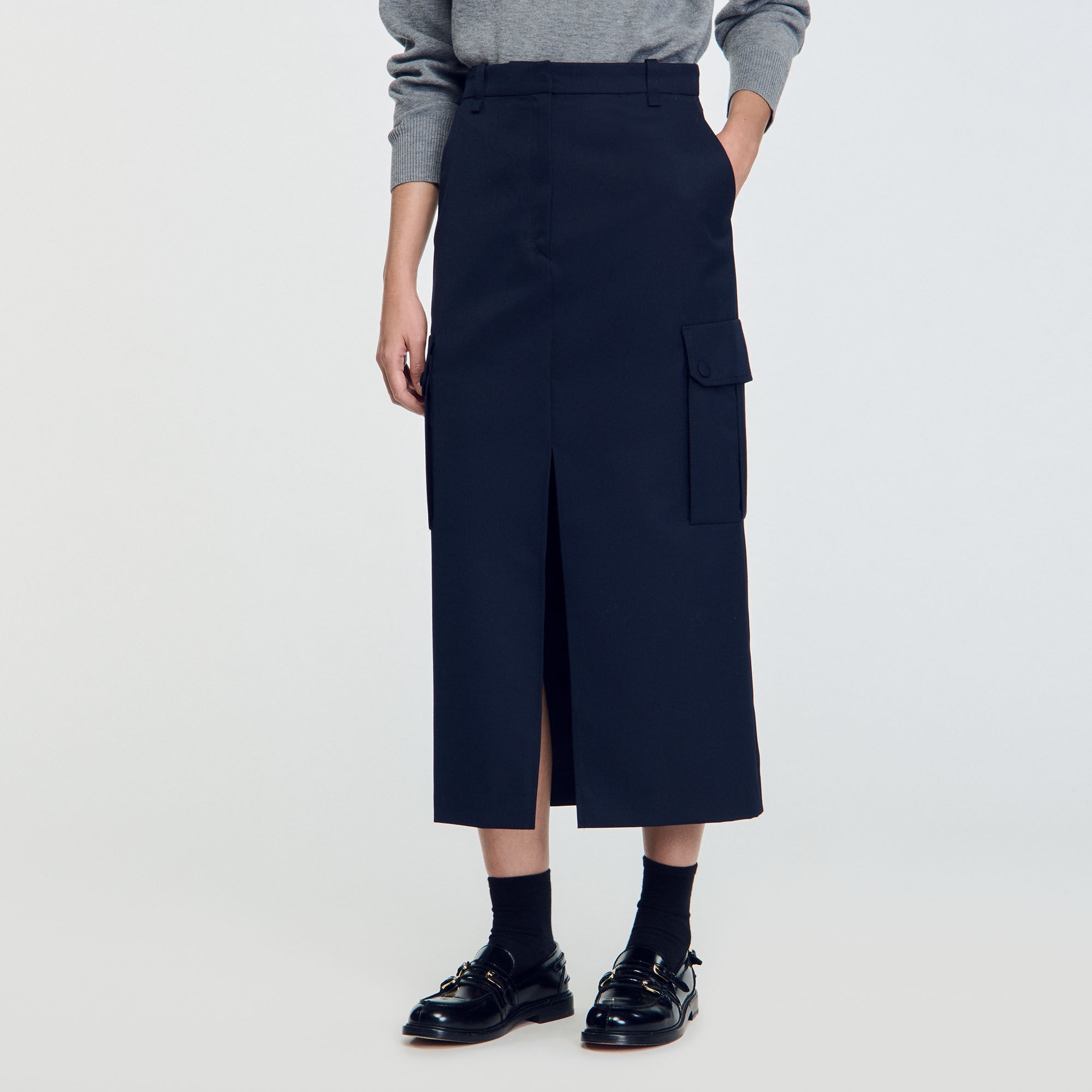 LONG CARGO SKIRT - 5