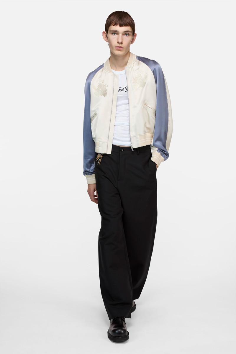 Acne Studios Satin bomber jacket - Light taupe outlook