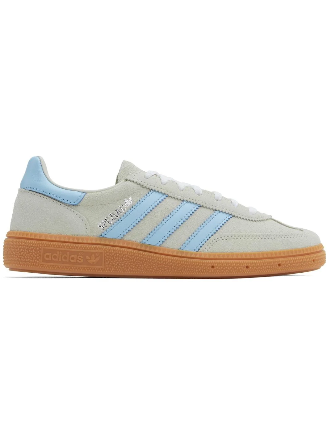 Gray & Blue Handball Spezial Sneakers - 1