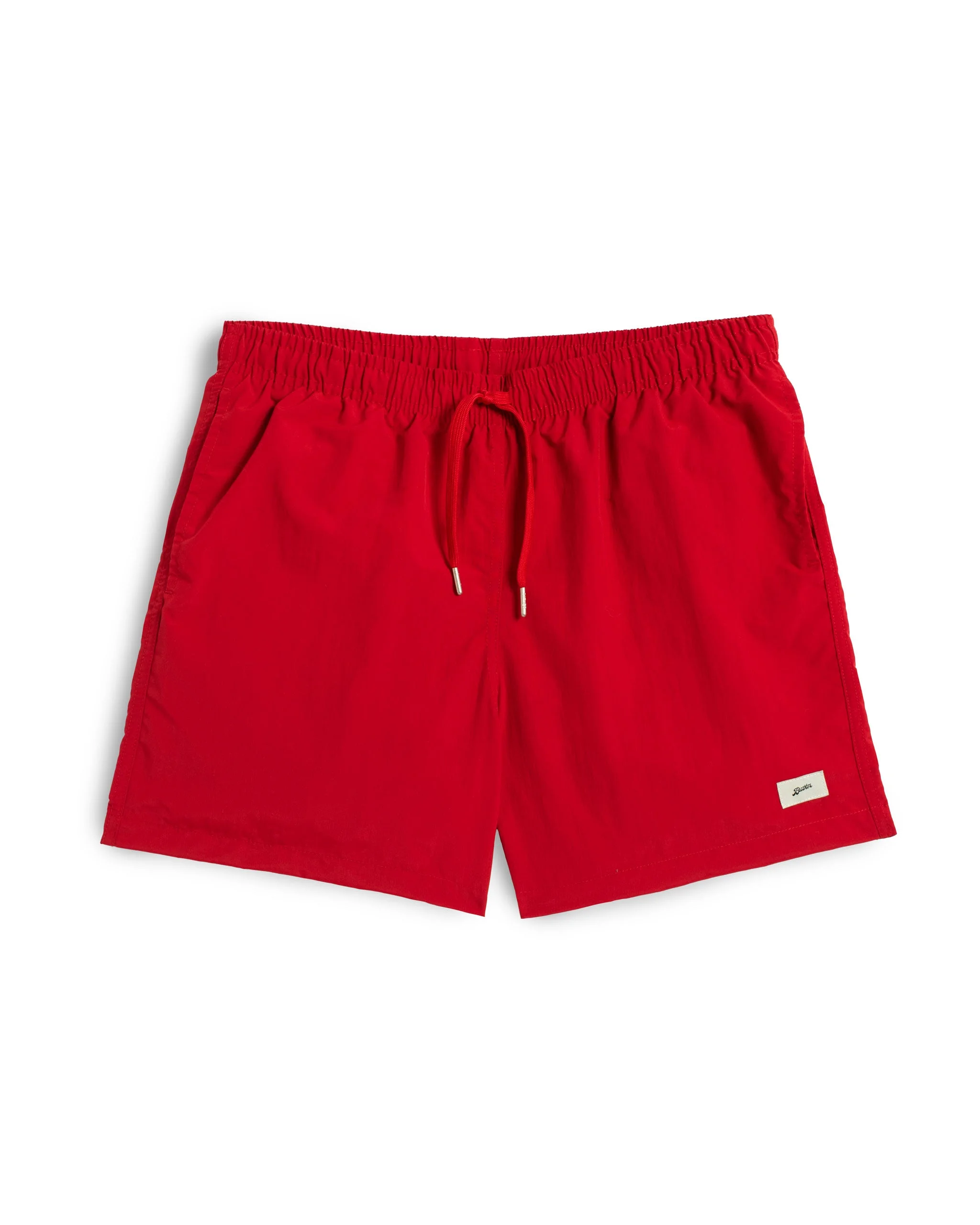 Solid Red Swim Trunk - 1