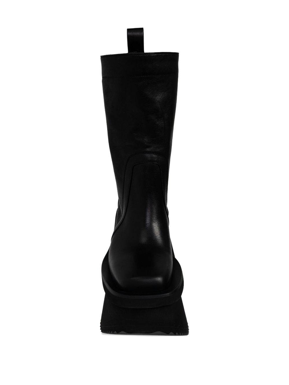 140mm platform leather boots - 3