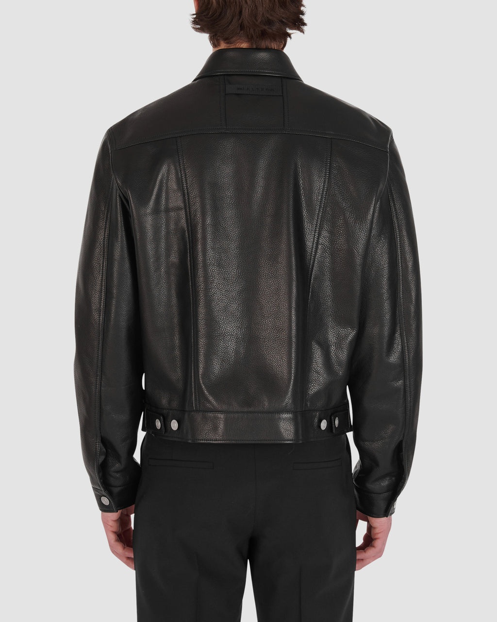 LEATHER TRUCKER JACKET - 5