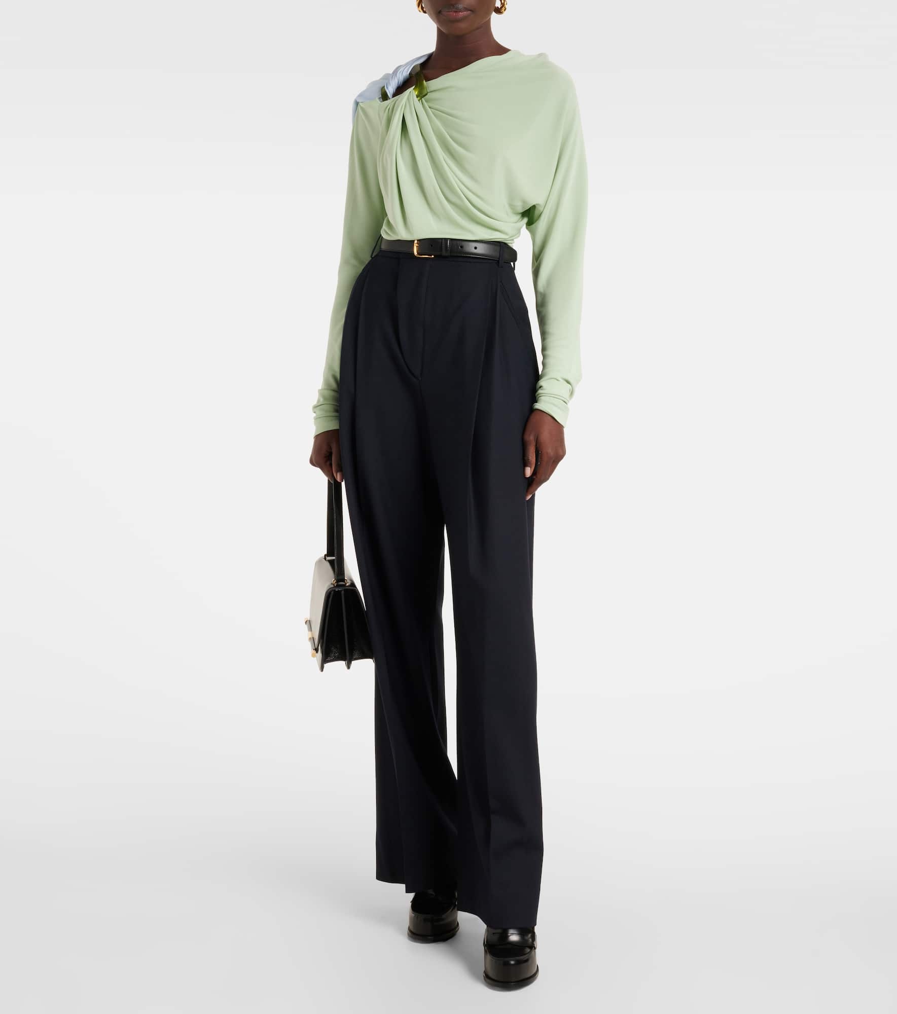 High-rise wide-leg pants - 2