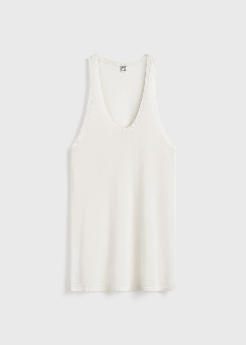 Tank knit white 1