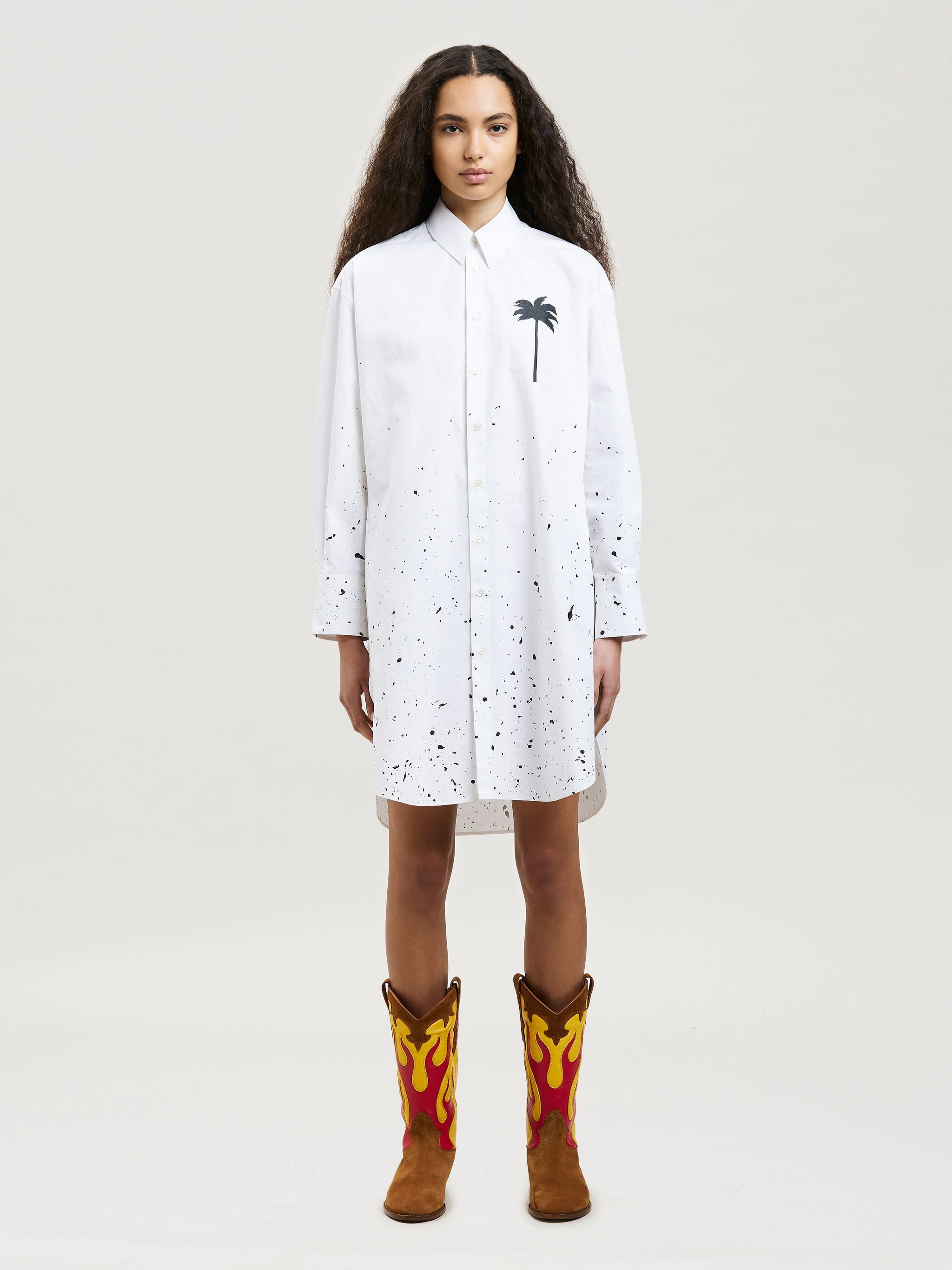 PXP PAINTED SHIRT DRESS - 3