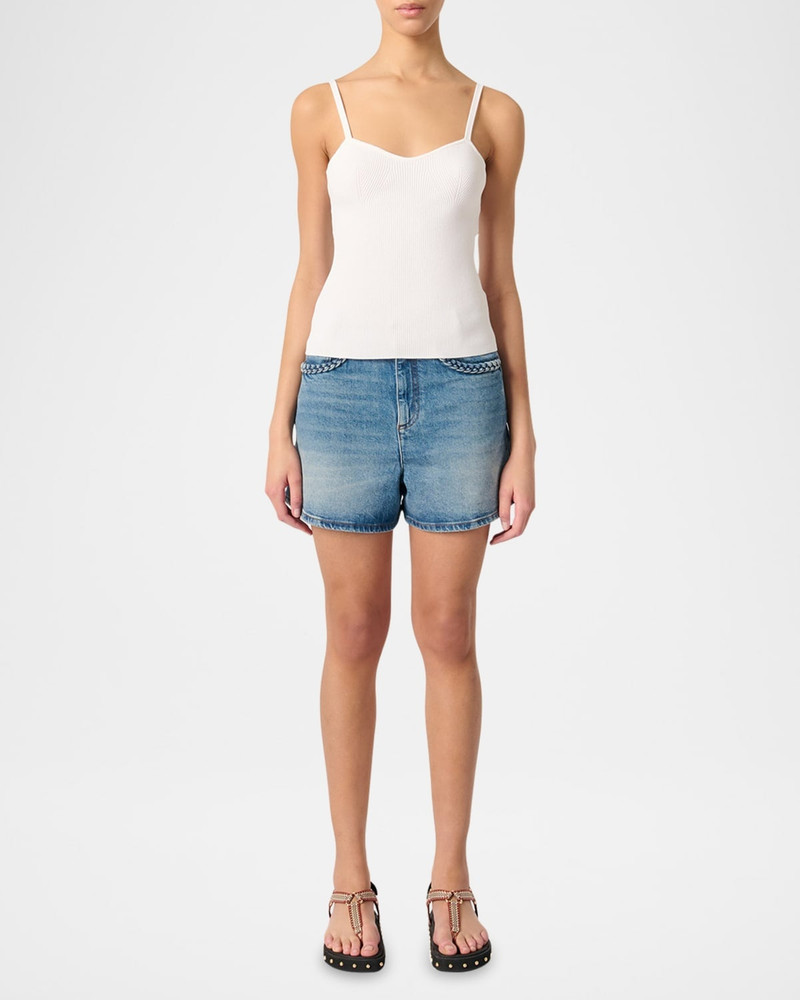 maje Maty Ribbed Tank Top outlook
