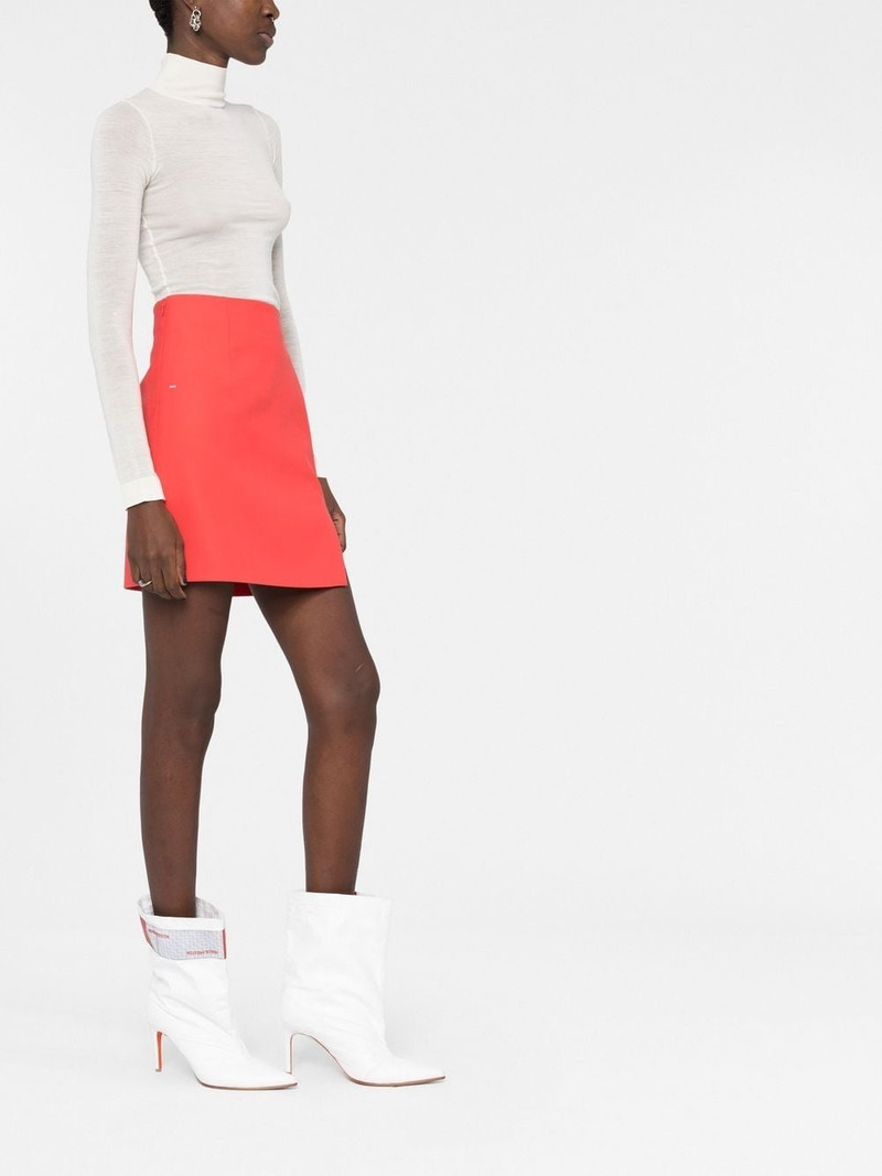 logo-print high-waisted skirt 4