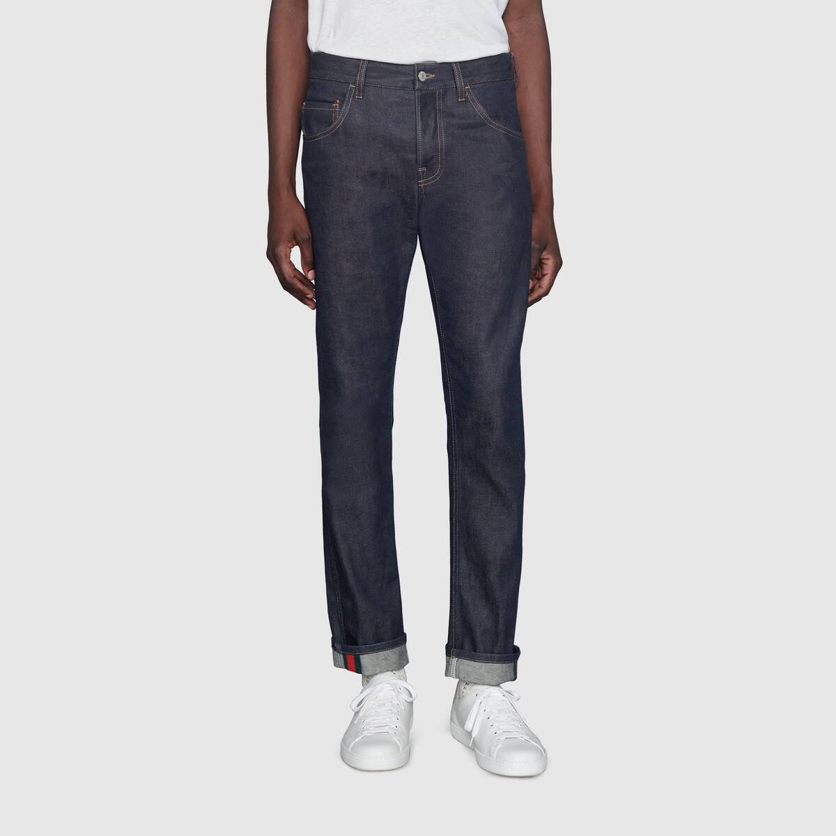 Tapered jeans with Web - 4