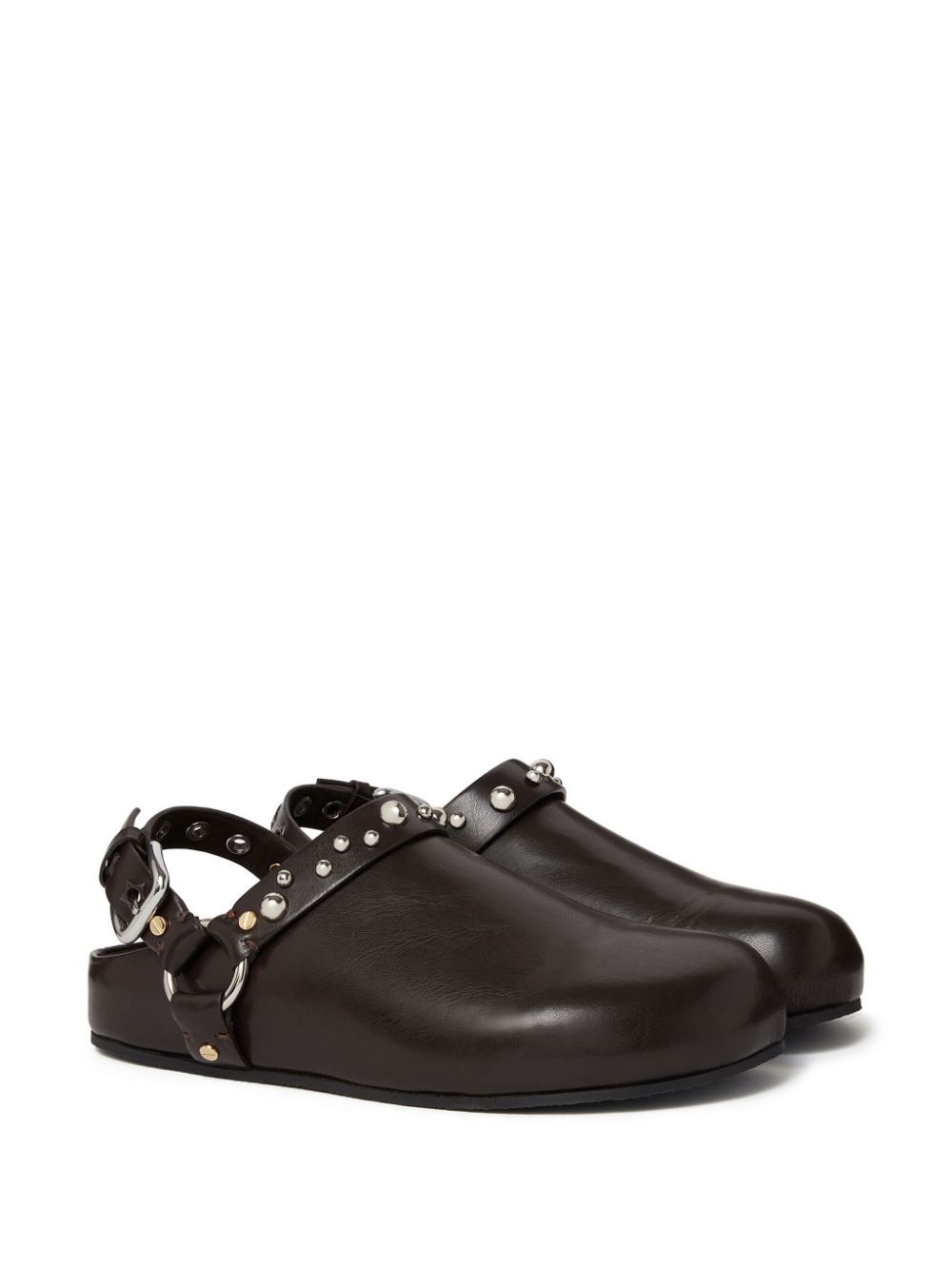 Elyse studded faux-leather mules - 2