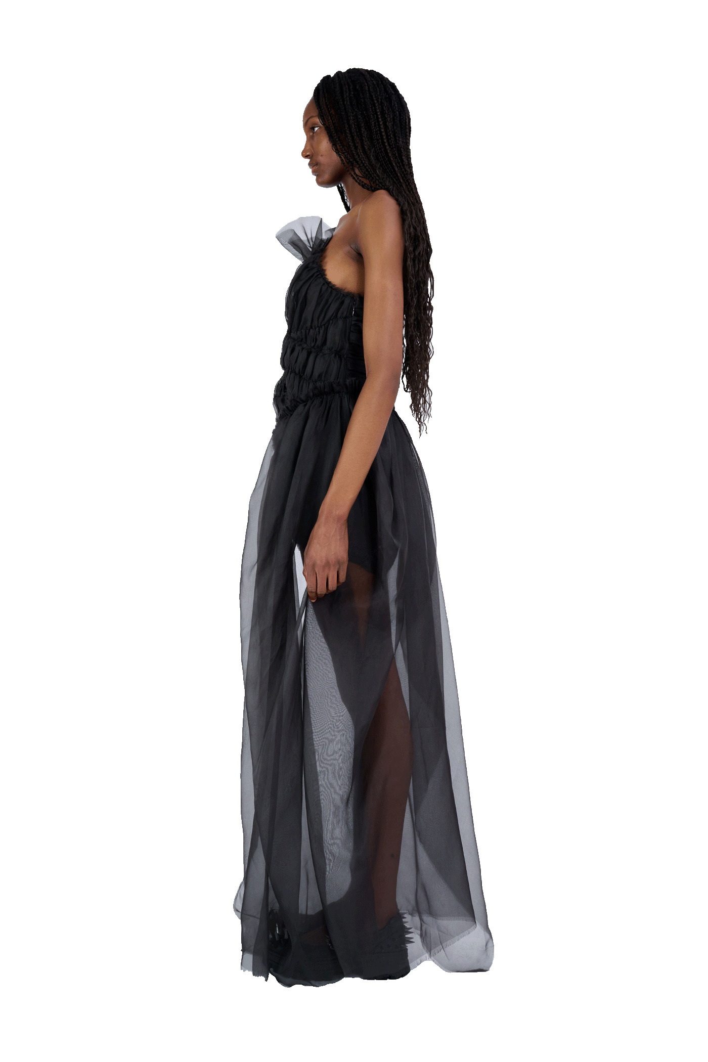 CHARCOAL JAZZELLE GOWN - 7