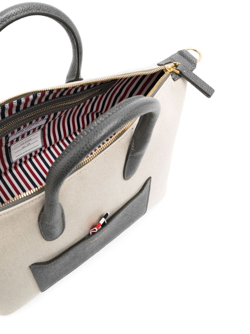 grosgrain-loop tote bag - 5