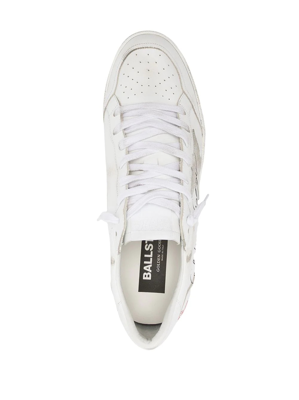 logo-print lace-up trainers - 4