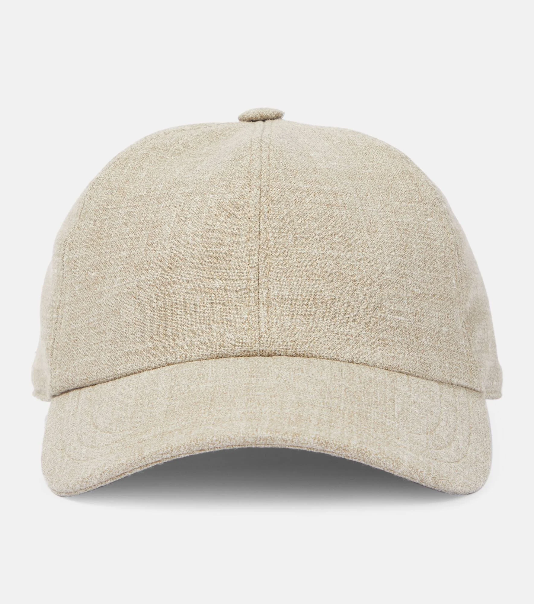 Caspian silk, linen, and wool baseball cap - 1