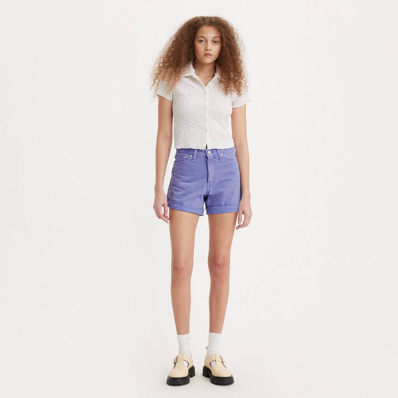 ROLLED '80S MOM WOMEN'S SHORTS - 2