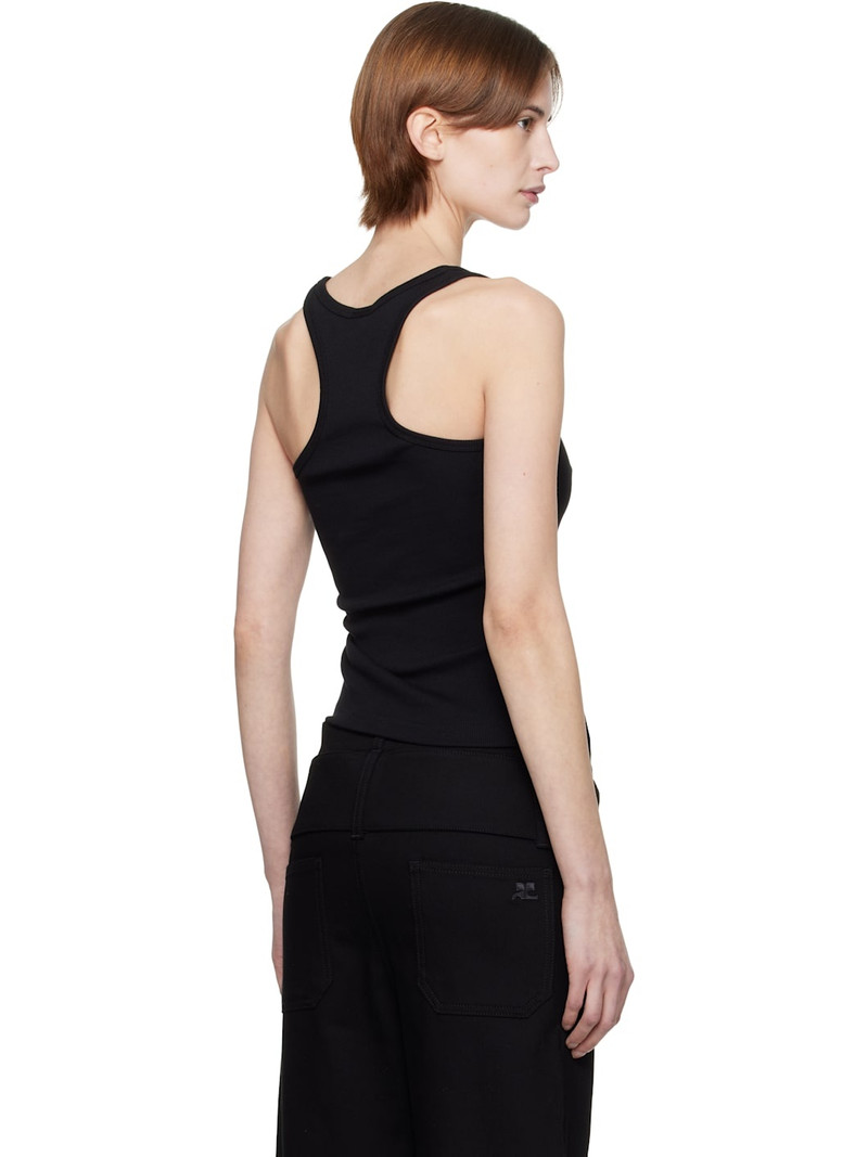 Black 90's Rib Tank Top 3
