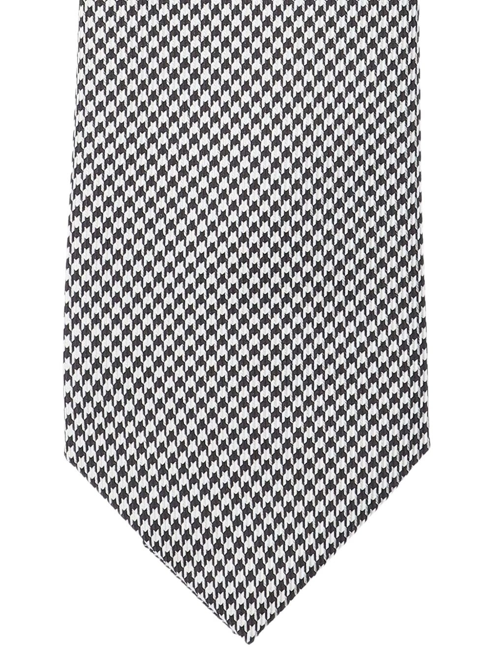 houndstooth-pattern tie - 3