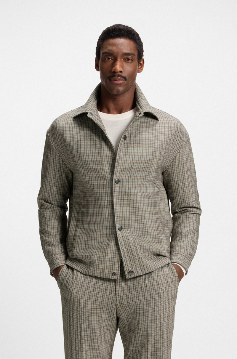 RELAXED-FIT OVERSHIRT IN PADDED STRETCH FABRIC 2