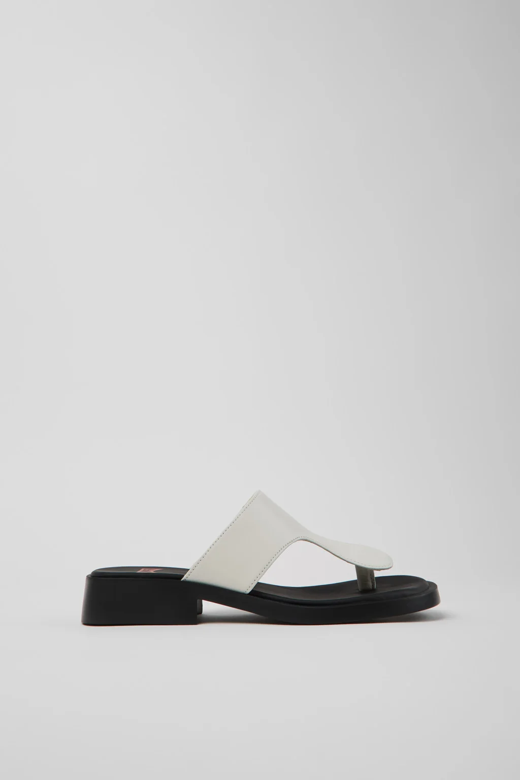 Twins White Leather Sandals for Women. - 1