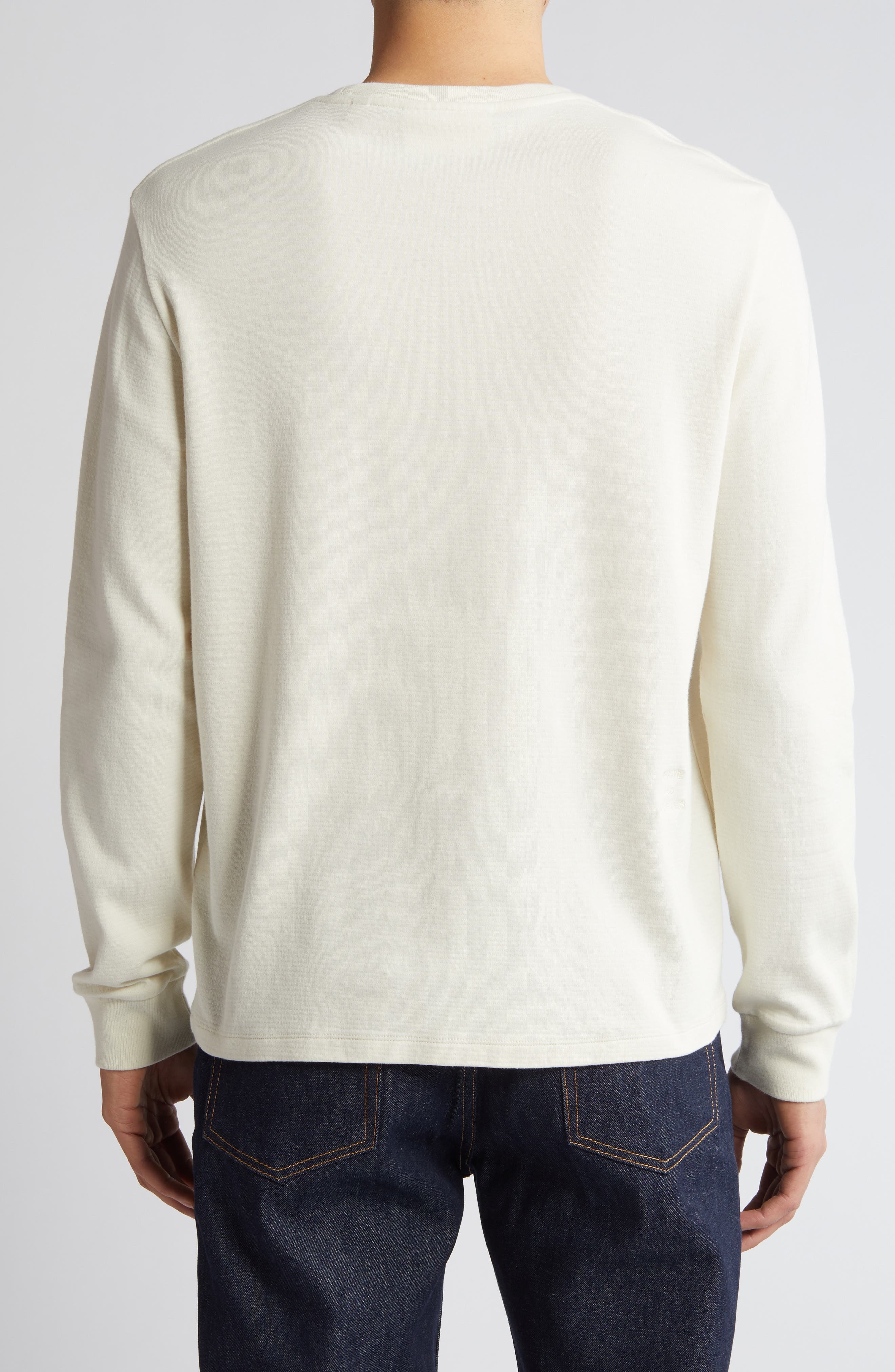 Duo Fold Long Sleeve Cotton T-Shirt - 2