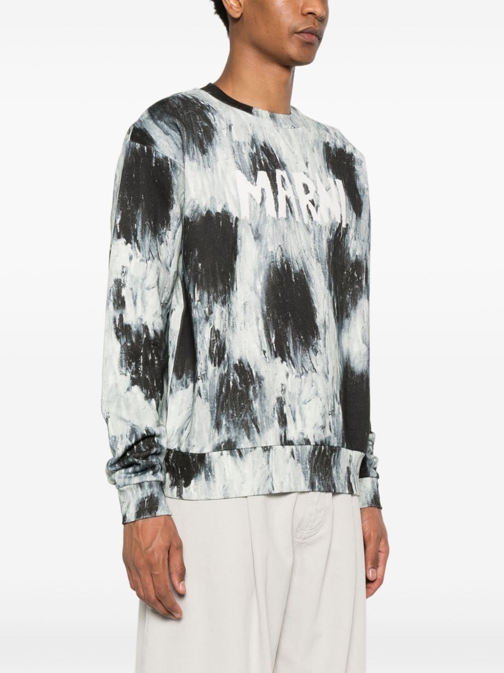 scribble-logo sweatshirt - 3