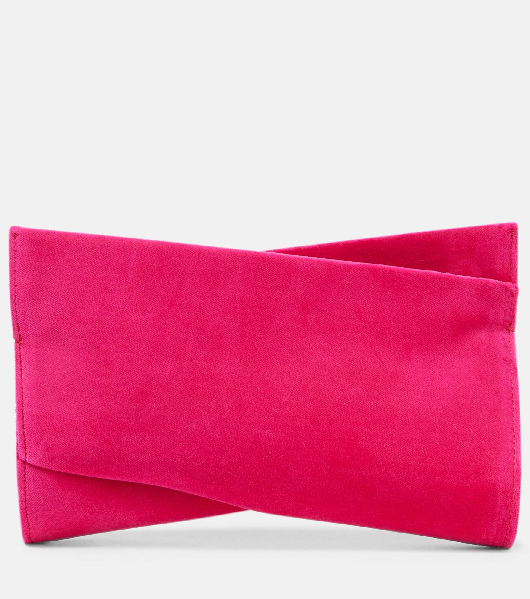 Loubitwist Small cotton velvet clutch - 1