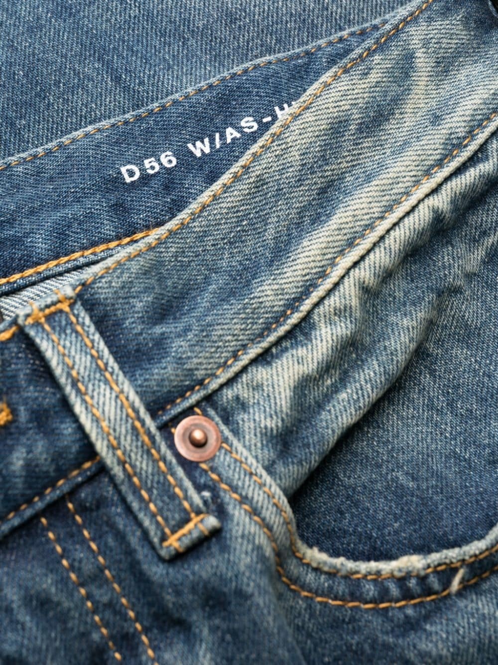 mid-rise straight-leg jeans - 10