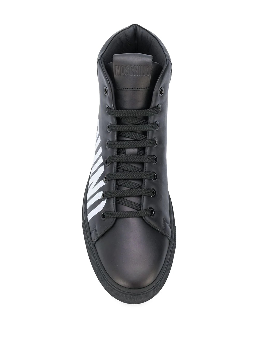 logo print hi-top sneakers - 4