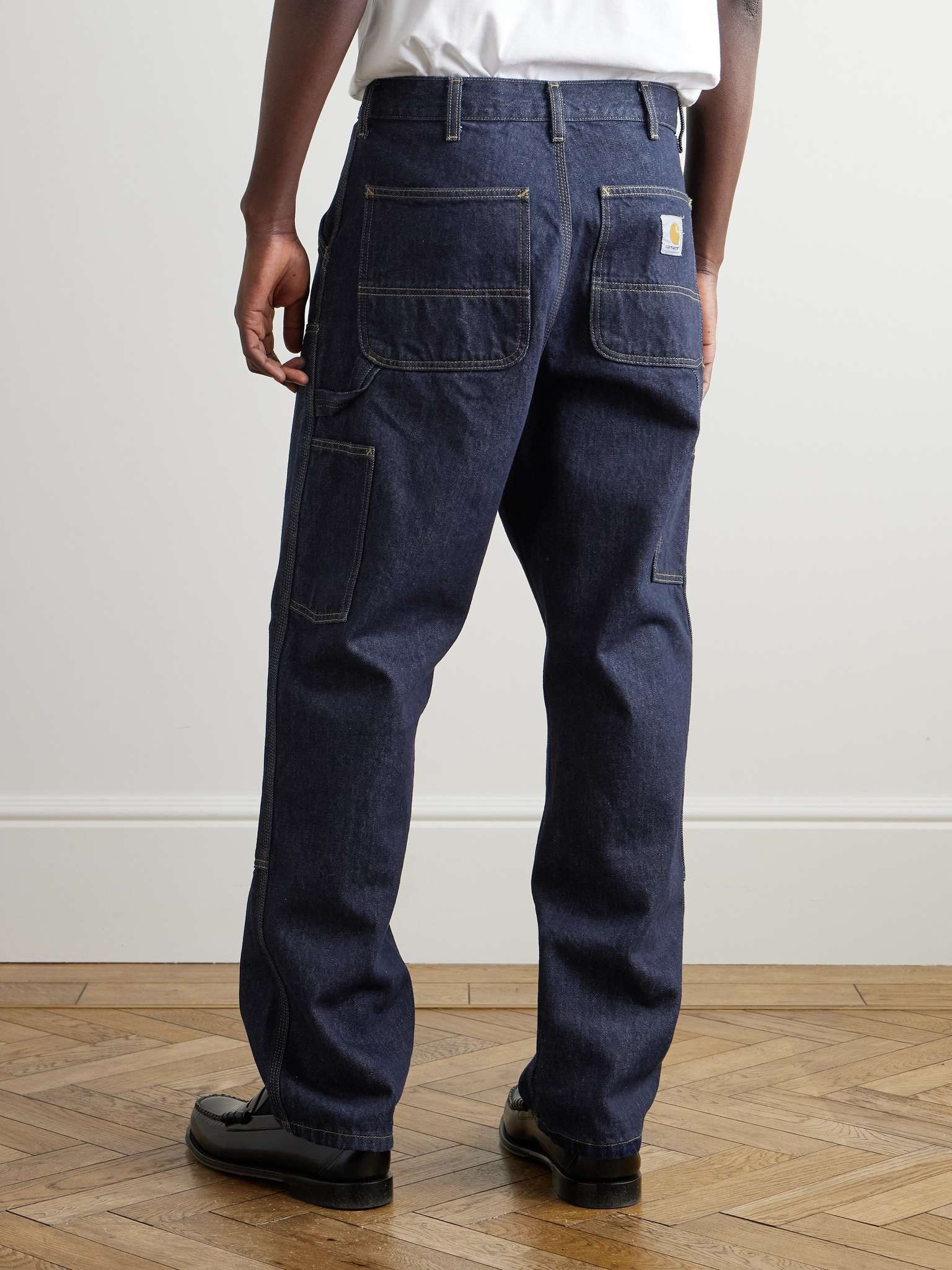 Double Knee Straight-Leg Panelled Jeans - 4