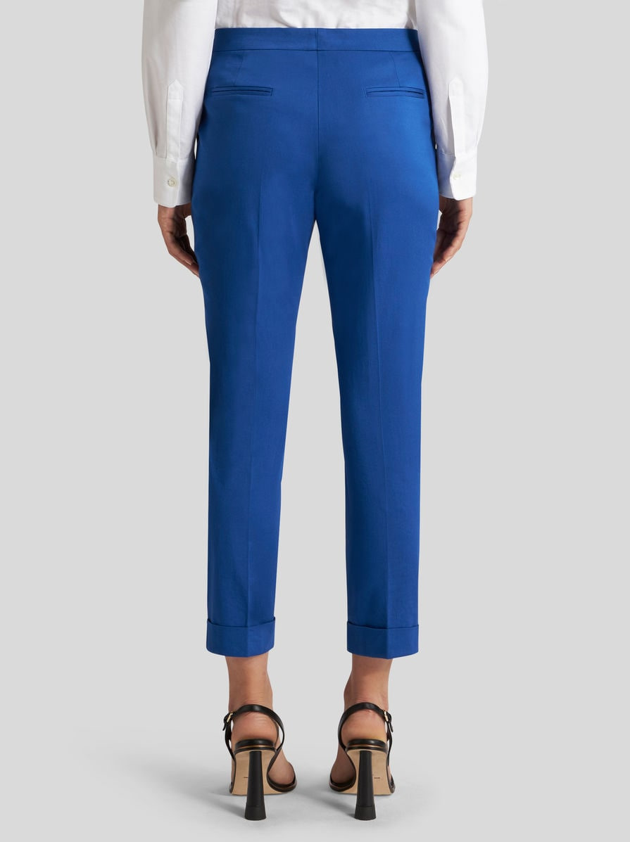 CROPPED STRETCH FABRIC TROUSERS - 5