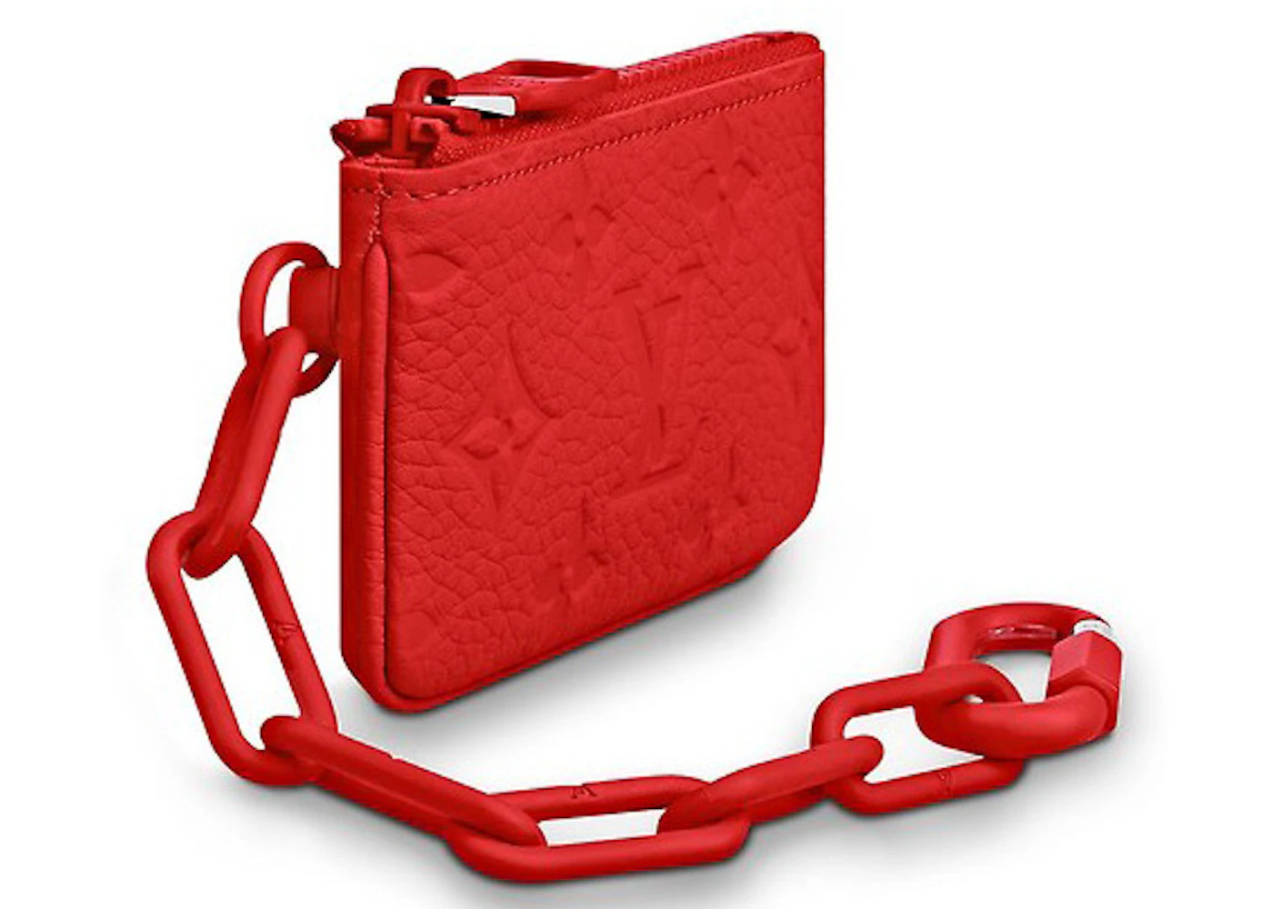 Louis Vuitton Pochette Cle Monogram Red - 2
