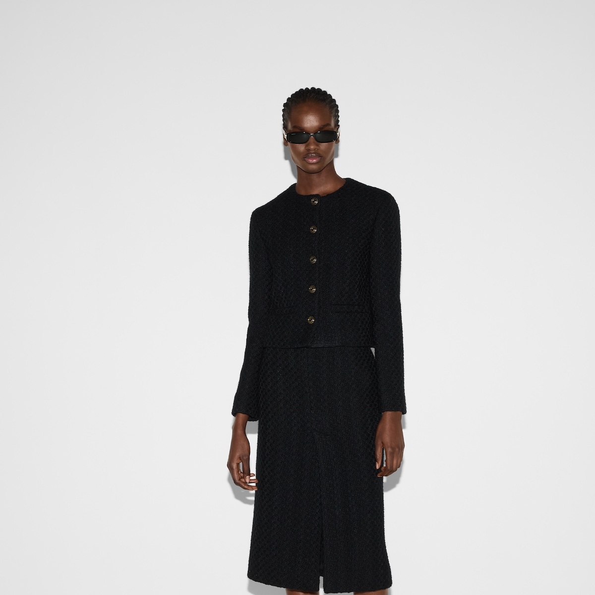 Tweed damier jacket - 3