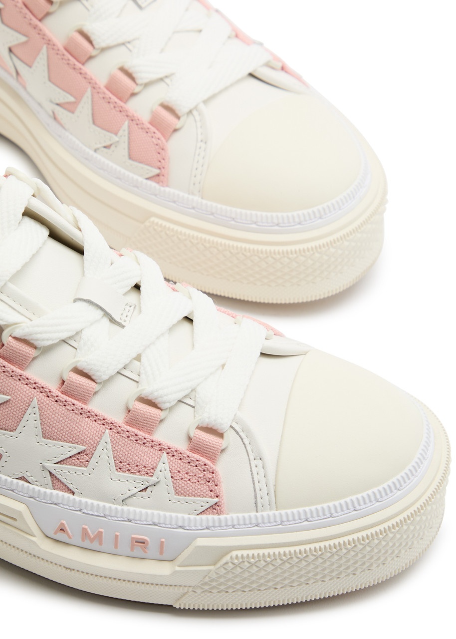 Amiri Court Low Appliquéd Leather Sneakers - 3