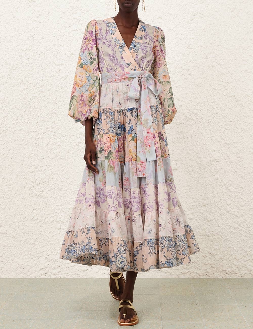 HALLIDAY TIERED MIDI DRESS - 2