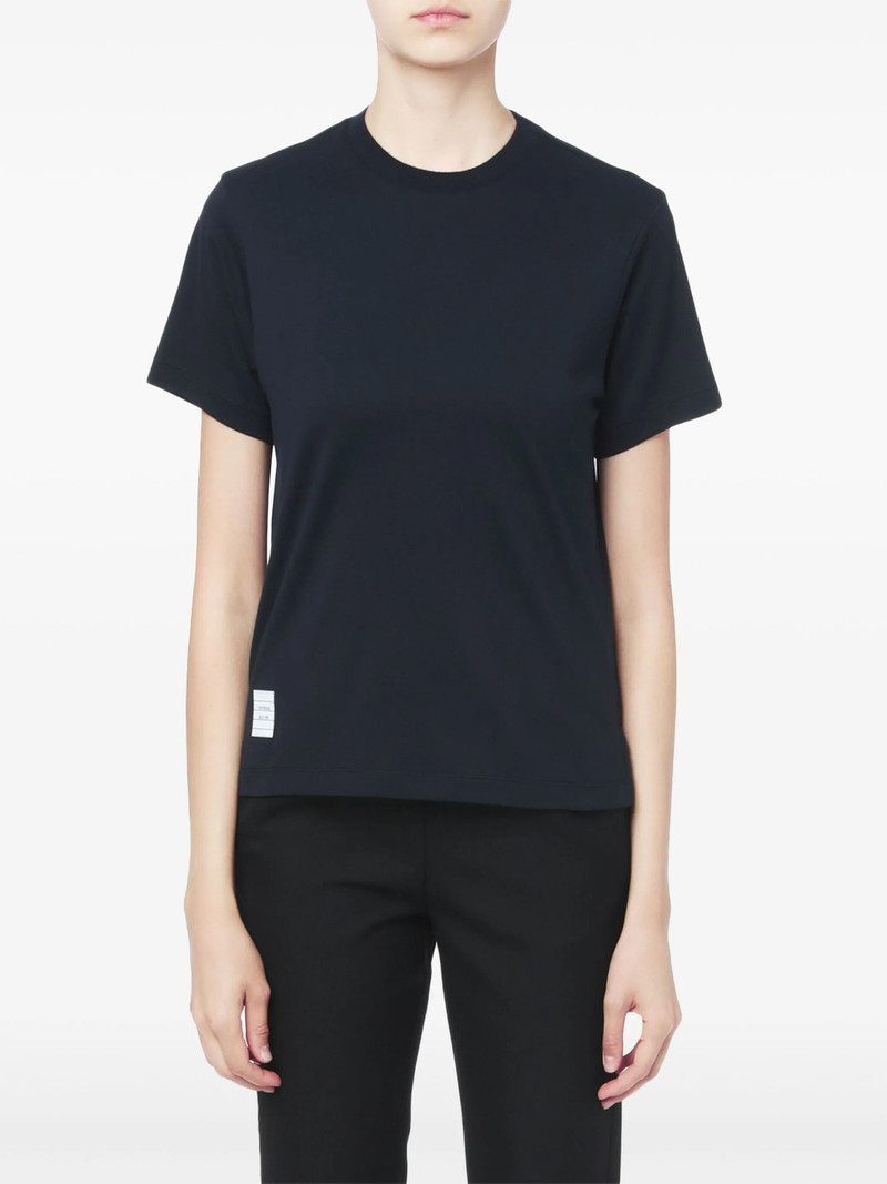 Thom Browne Jersey Relaxed Side Slit Tee Women outlook