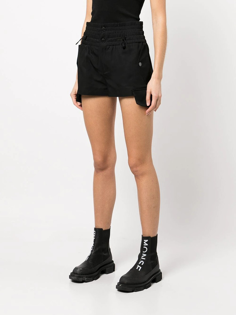 smocked-detail cargo shorts 3
