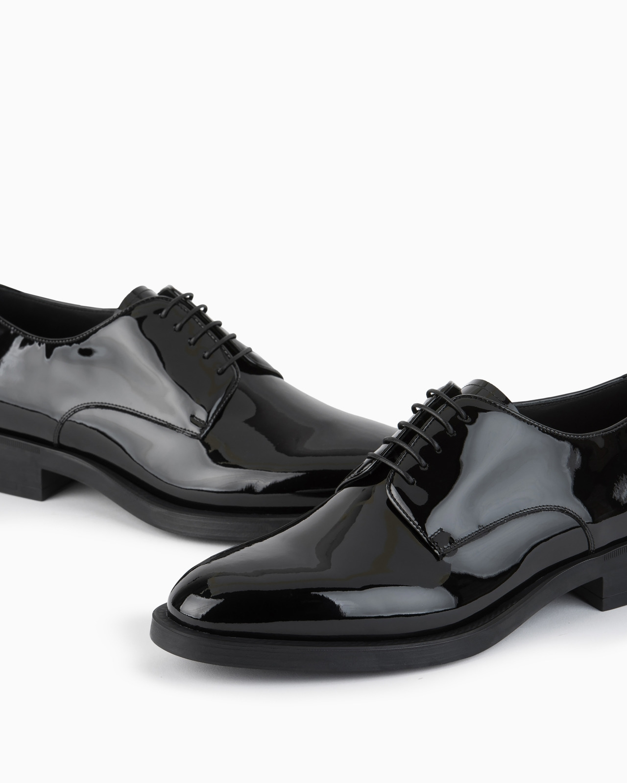 Patent-leather Derby shoes - 4