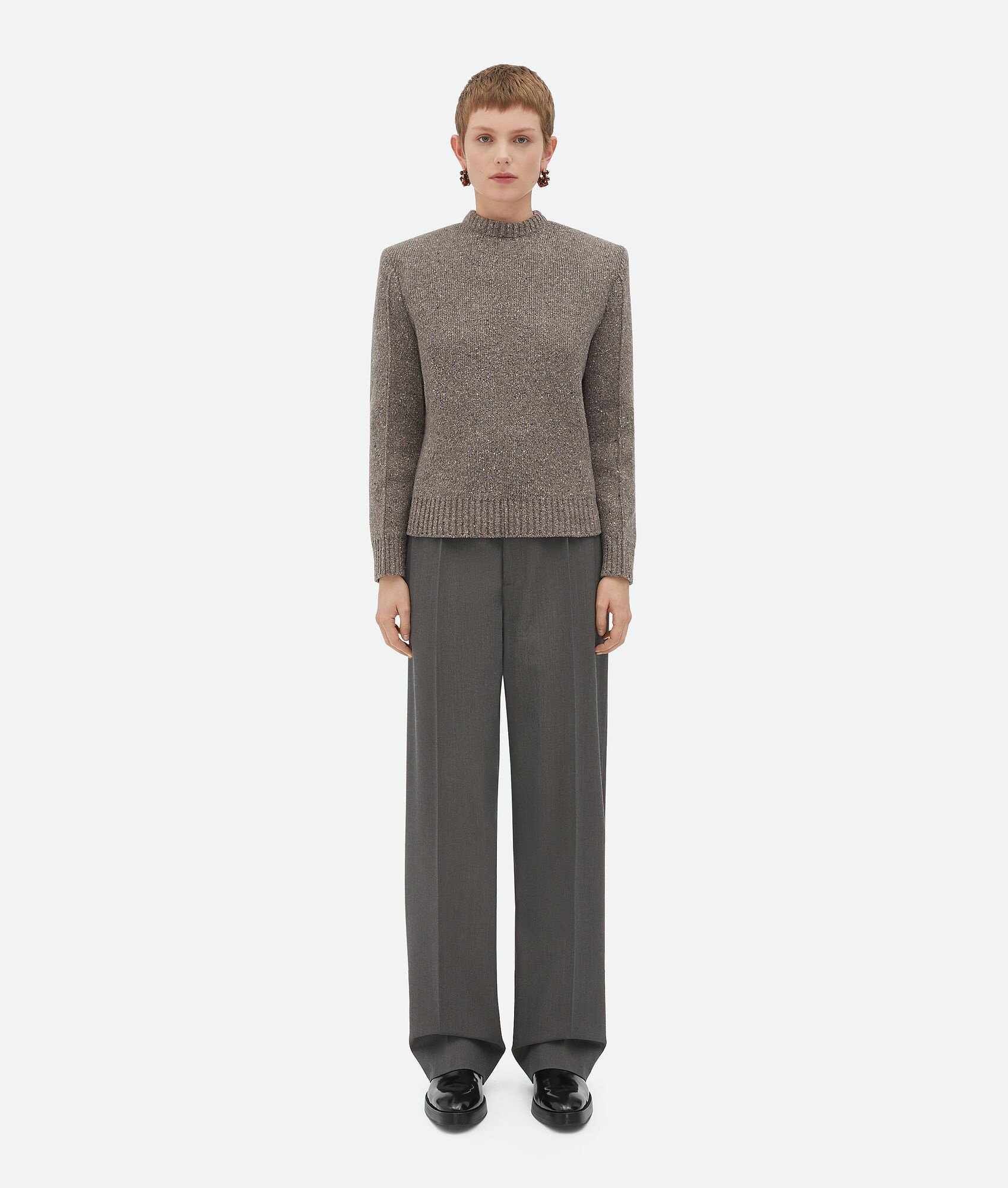 Wool Tailored Jumper - 4