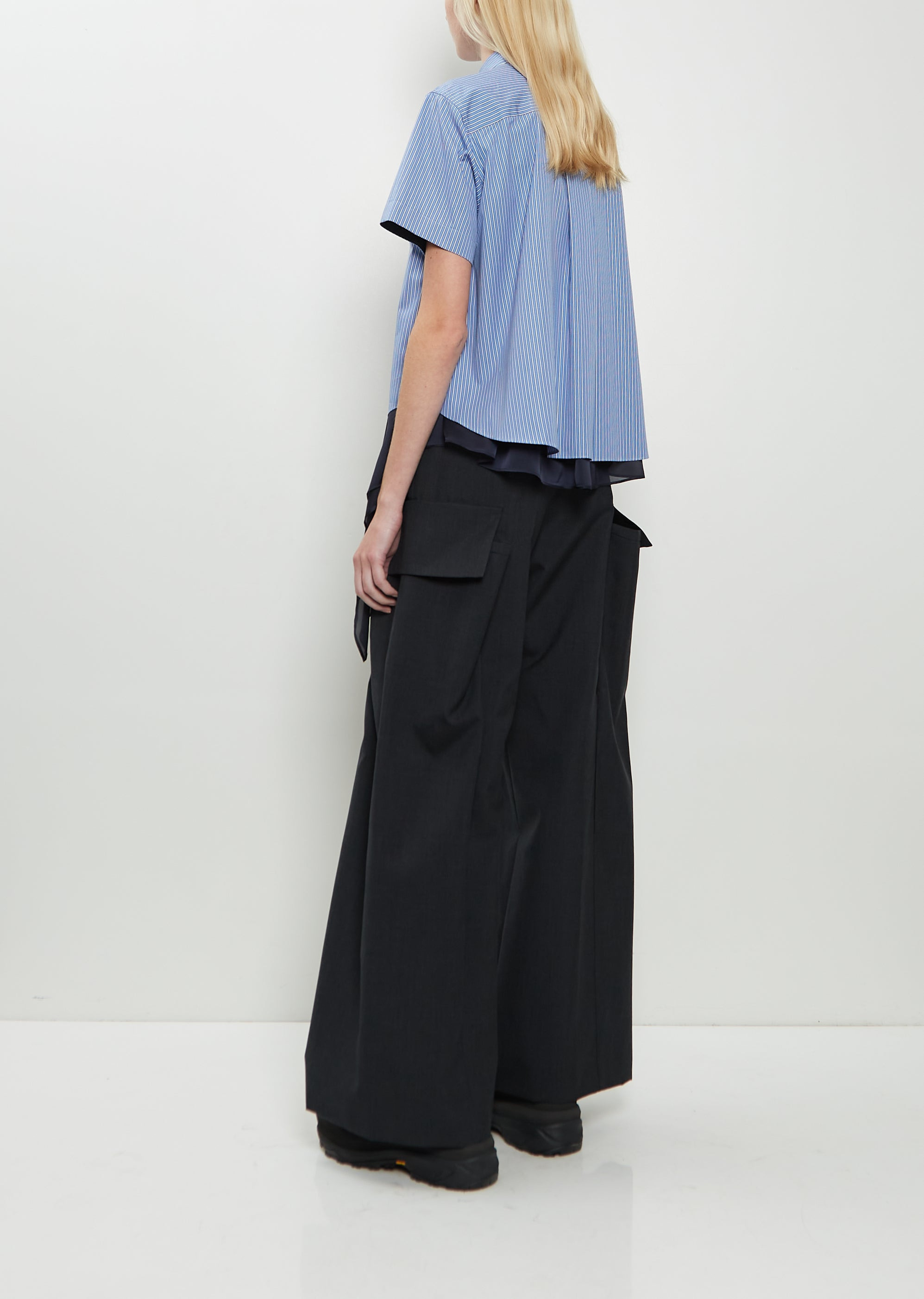 Poplin x Satin Shirt - 3