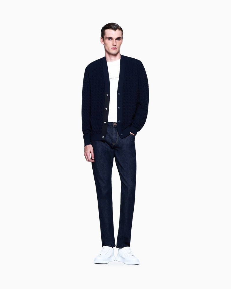 Five-pocket, slim-fit, stretch cotton-denim trousers 2