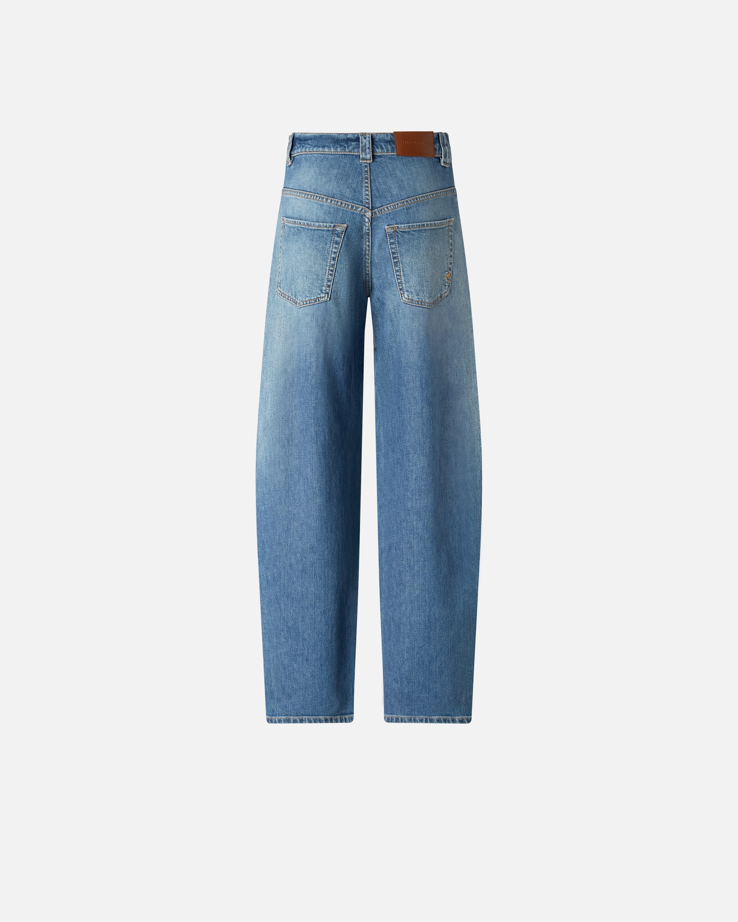 BALLOON JEANS WITH WRAPAROUND LEG - 2