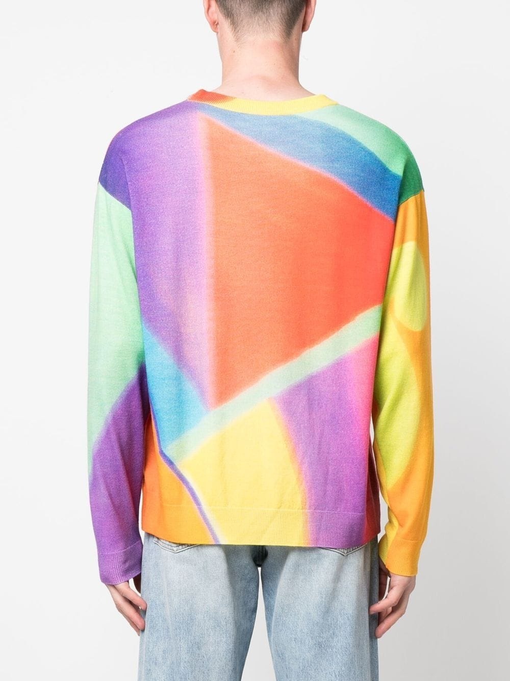 geometric-print jumper - 4