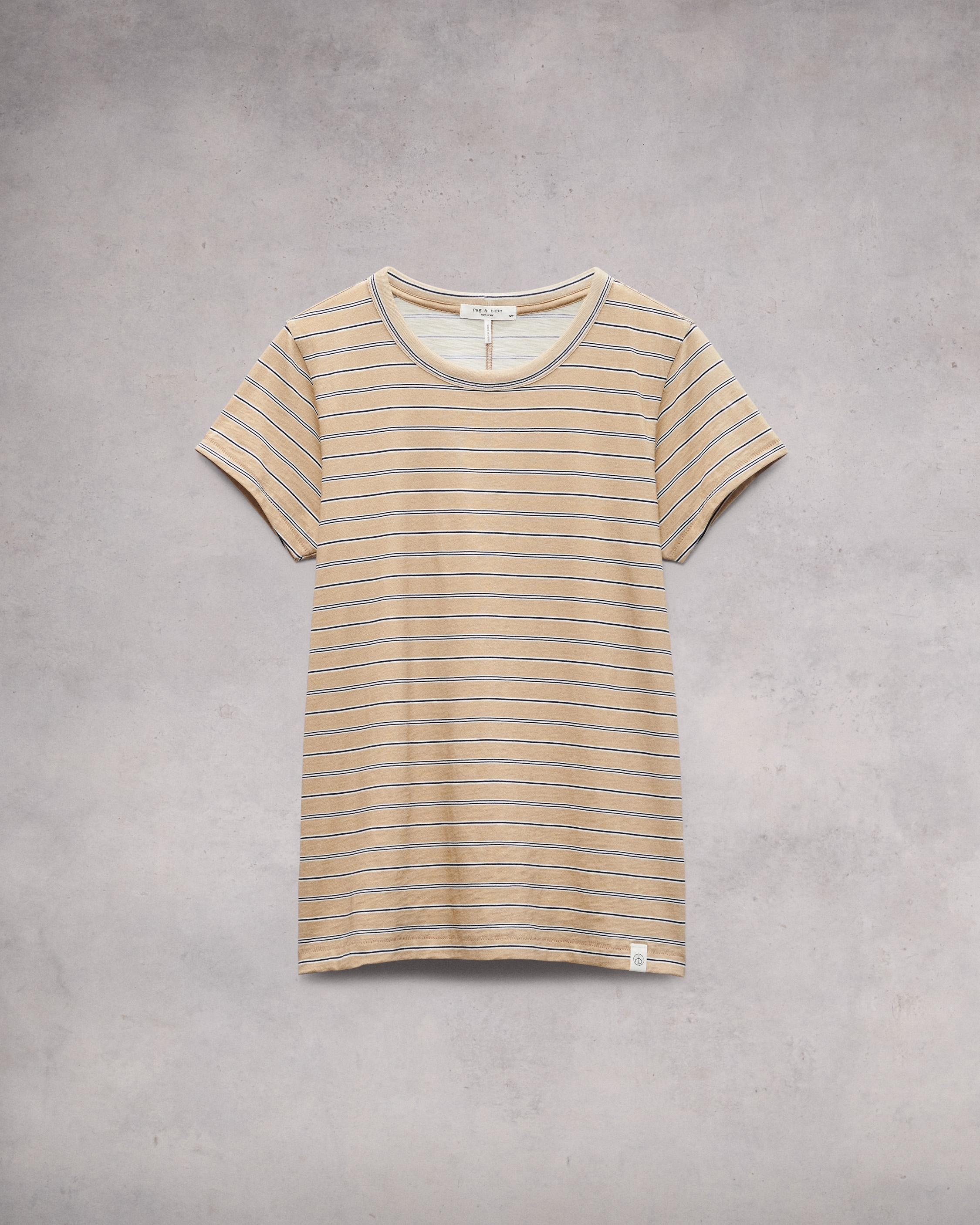 The Slub Stripe Tee
Cotton T-Shirt - 1