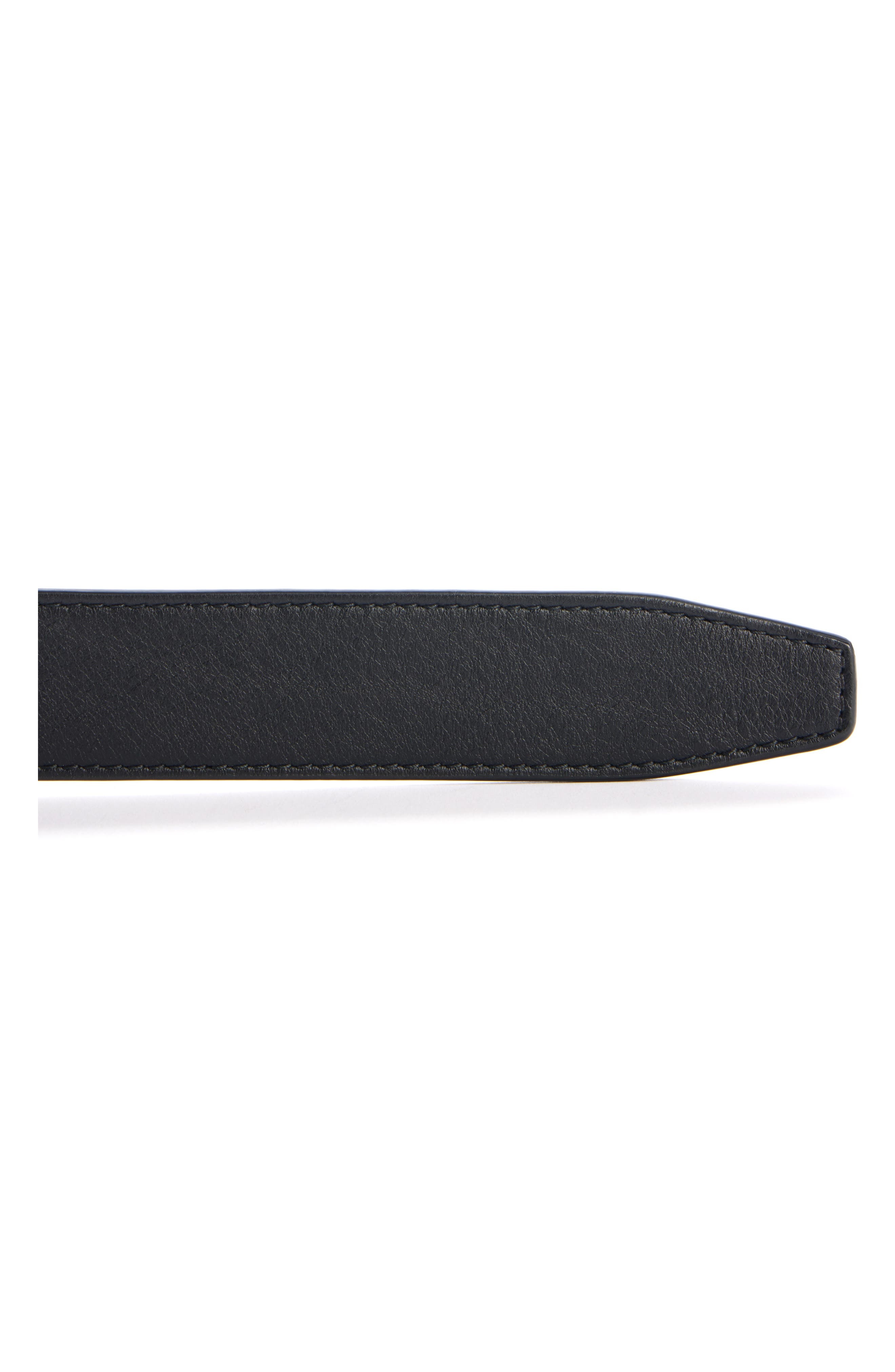 Balenciaga Bottle Opener D-Ring Leather Belt in 1000 Black at Nordstrom - 2