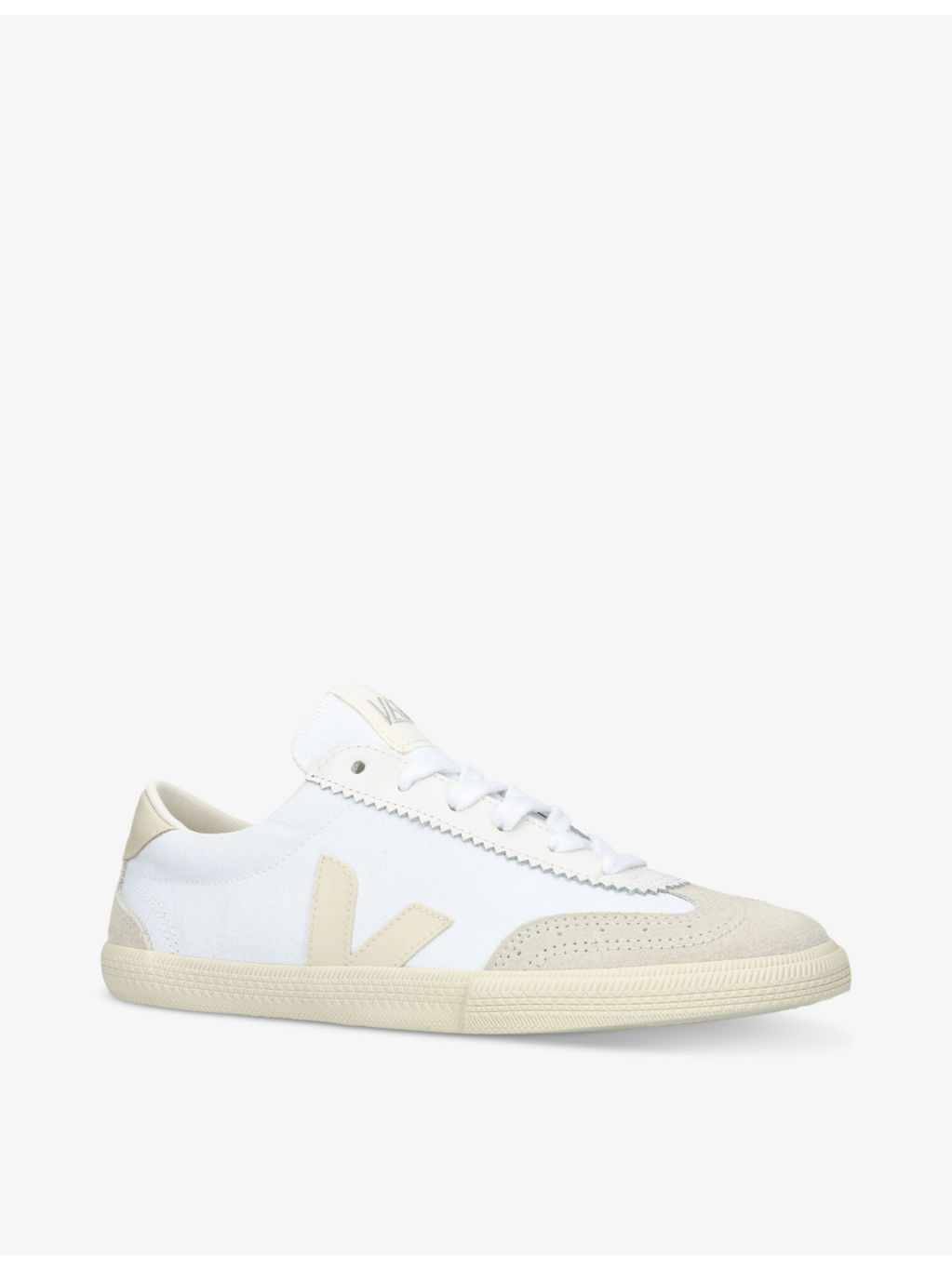 Women's Volley logo-embroidered canvas low-top trainers - 3