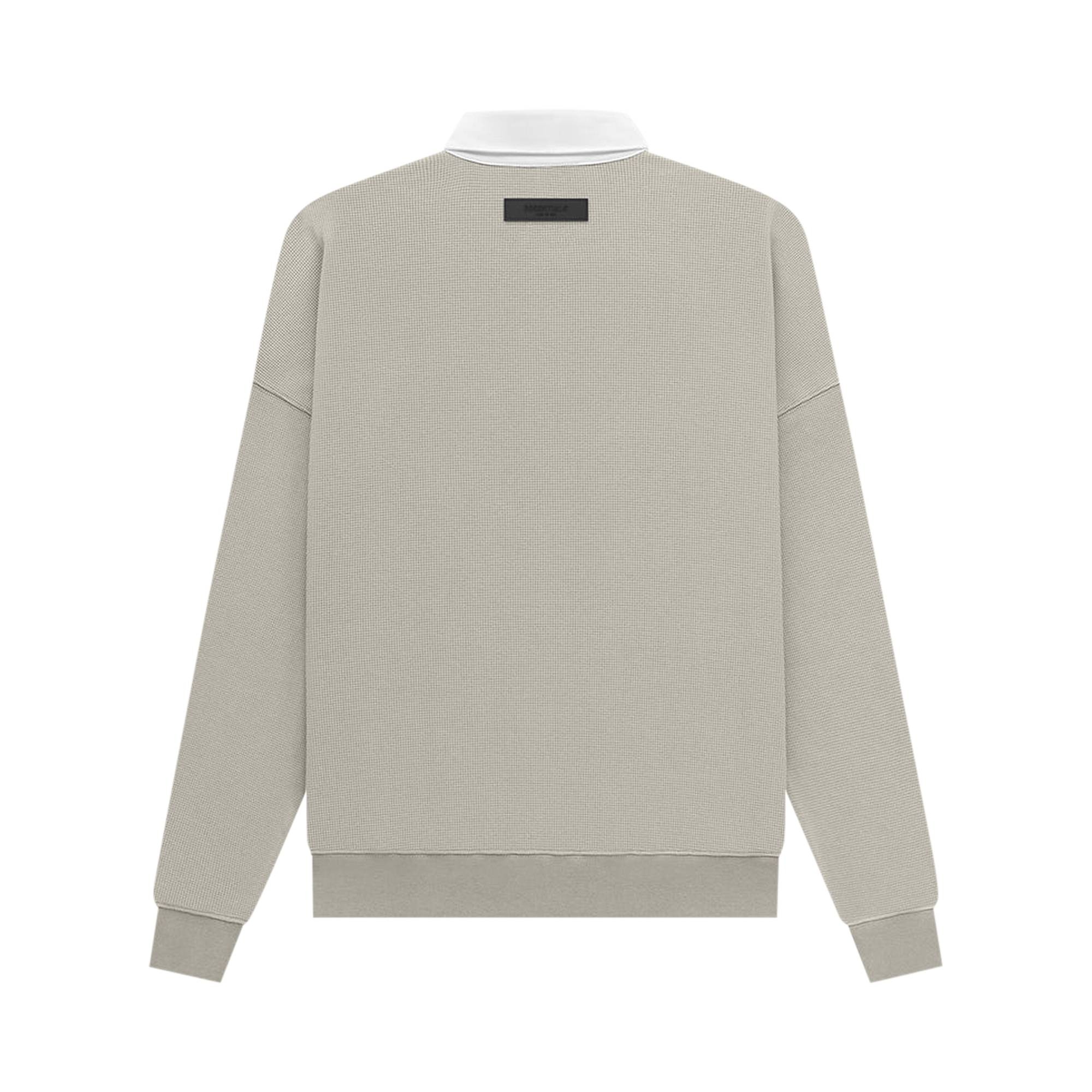 Fear of God Essentials Waffle Henley Rugby 'Seal' - 2