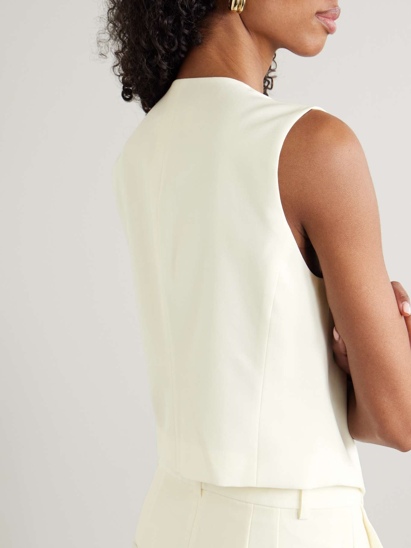 Wool vest Off-white - 4