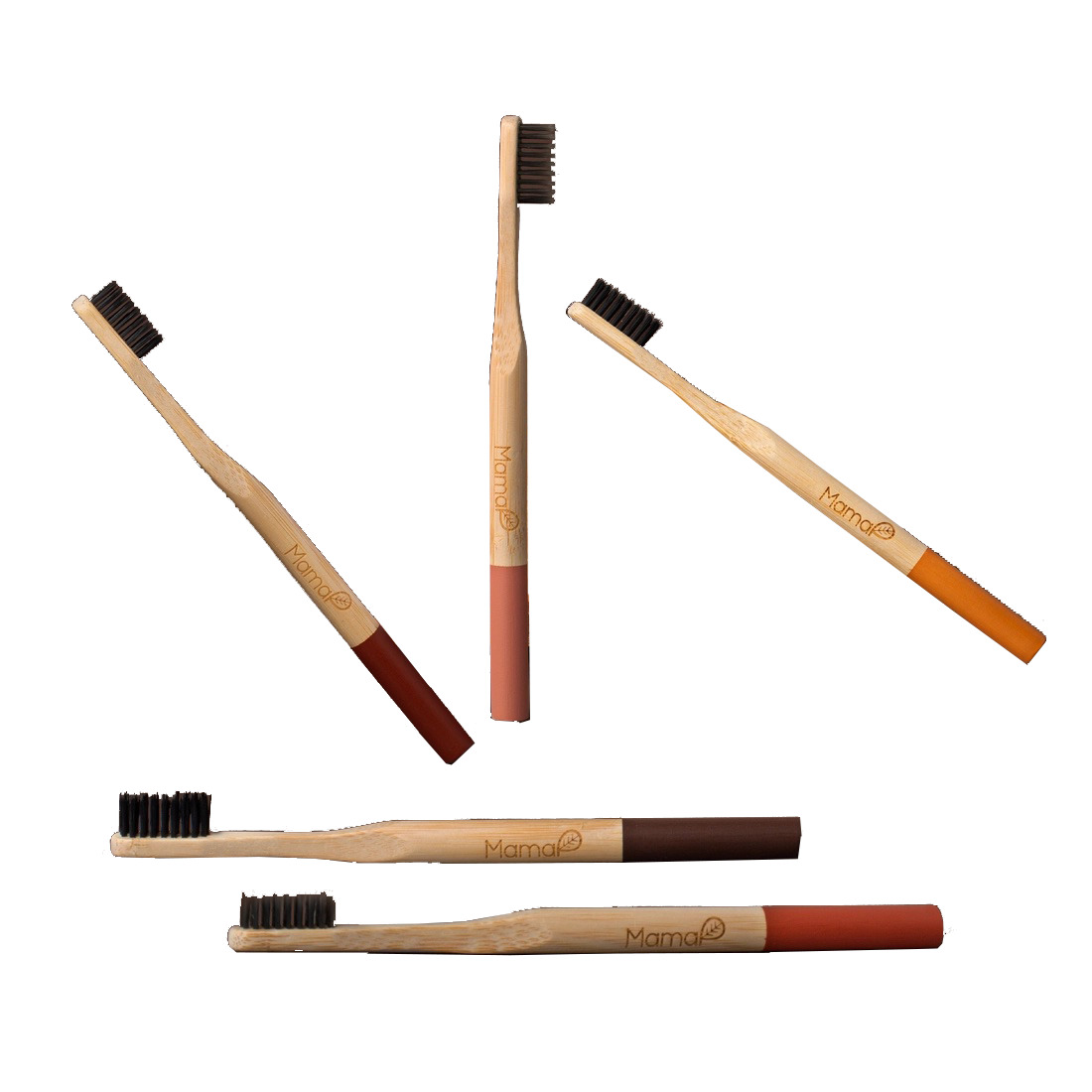 5-pack Bamboo Toothbrush | MamaP - 2