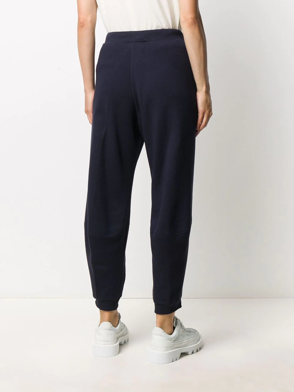 tapered drawstring track pants - 4